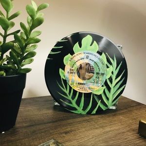 Mini painted vinyl record